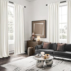 MIULEE Velvet Curtains 50W x 63L 2 Panels Ivory Blackout Curtains | Luxury - Image 5