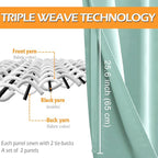 Blackout Window Curtains for Bedroom, 2 Panels, 38 x 54 Inch | Light Blocking & - Image 4
