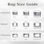 Washable Rug 9x12 Area Rugs for Living Room: Large Neutral Soft Rug Abstract - Image 7