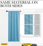 NICETOWN Blackout Curtains for Living Curtains, Teal Blue, 2 Panels, 52 by 95 - Image 5