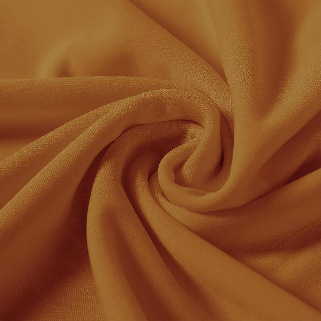 Spandex Chair Covers, 25PCS, Washable Protector for Living Room, Party, Banquet, Wedding, Hotel (Gold)