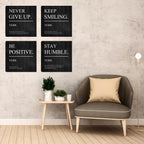 Inspirational Canvas Wall Art, Quotes Motivational Wall Decor Print Pictures for Office Wall Decor, Entrepreneur Poster Framed Artwork for Women Men Home Bedroom Living Room Decor Decoration 16”X16”X4