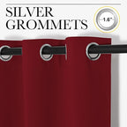 NICETOWN Home Decorations Thermal Insulated Solid Grommet Top Blackout Living - Image 3