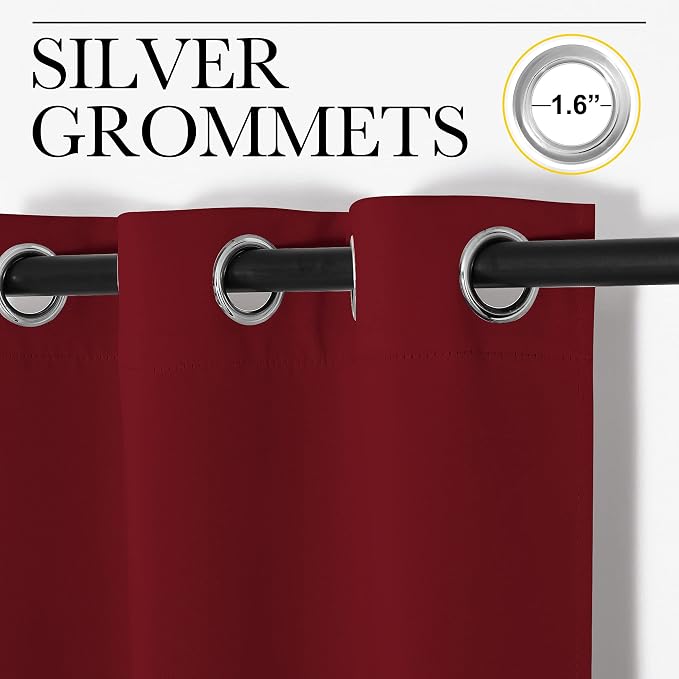 NICETOWN Christmas Window Curtains Blackout Drapes, Thermal Insulated Home - Image 3