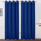 Blackout Curtains 52 x 84 inch/Royal Blue Curtains Set of 2 Panels/Thermal by Lemomo