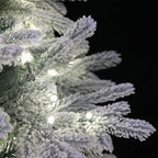 5 Foot Pre-lit Snow Angel Blue Spruce Flocked Artificial Christmas Tree (5ft Pre-lit)