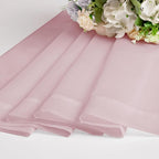 Chyhomenyc Blush Pink Sheer Curtains 30 inch Length 2 Panels, Light Filtering - Image 8