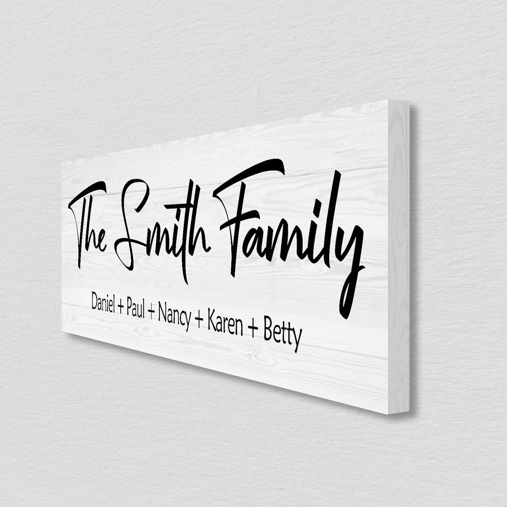 Personalized Family Name Wood Sign - Custom Last Name Plaque, New Family Established Sign, Wedding & Housewarming Gift, Rustic Home Wall Decor Plaque 16"x6"