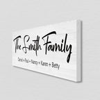 Personalized Family Name Wood Sign - Custom Last Name Plaque, New Family Established Sign, Wedding & Housewarming Gift, Rustic Home Wall Decor Plaque 16"x6"
