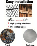 Fanyil/Olygee/Sherum/Shirem/Pubyfun/Glosrity/Libilin/Graddi/Solymody/Gowebs/Goredny/Vianys Witching Hour, Door Way Hanging Decor Halloween, 2D Wooden Round Witches Sign (A, ‎7.87")