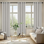MIULEE Blackout Curtains for Bedroom 2 Panels 40x72 Inch Long Natural White | - Image 6