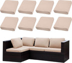 8PCS Patio Cushion Covers.Patio Furniture Couch SeatSlipcovers | Washable by SUKAIKEQA