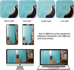 Chyhomenyc Aqua Sheer Curtains 45 Inch Long 2 Panels, Light Filtering Short - Image 8