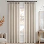 Pinch Pleated Linen Curtains 108 Inches long - Image 8