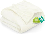 Utopia Bedding Ultra Soft Fleece Bed Blanket Queen Size Ivory | Microfiber by UTOPIABEDDING
