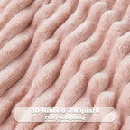 NEWCOSPLAY Fleece Ribbed Cozy Twin Blanket - Image 5