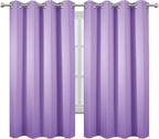 Lavender Blackout Curtains 52 x 63 Inch Length/Set of 2 Curtain Panels/Thermal - Image 2