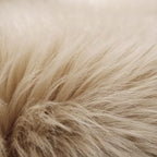 SERISSA 4x6 Fluffy Beige Faux Fur Area Rug - Image 5