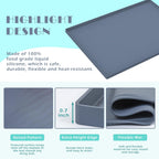 URMONA Waterproof Silicone Under Sink Mat 16'' x 10'' Shelf Liner for Kitchen and Bathroom, Cabinet and Counter Protector, Storage and Organizers, Litter Mat, Pet Cat Puppy Essentials(Cream)