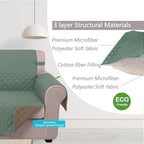 U-NICE HOME 4 Seater Sofa Cover 91''Large Couch Cover, Pet Friendly, Elastic - Image 4