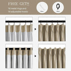 Pinch Pleated Linen Curtains 100% Blackout 84 Inches Long - Image 7