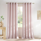 NICETOWN Linen Blush Pink Curtains by NICETOWN