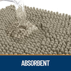 OLANLY Dog Door Mat for Muddy Paws 54x24, Super Absorbent Chenille Mud Mat | - Image 3