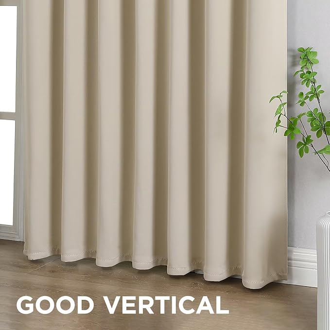 Joydeco Blackout Curtains 108 Inches Long, Thermal Insulated Black Out Curtains - Image 4