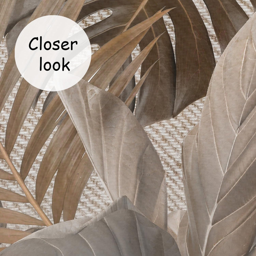 AFZEVEB-Jungle Wallpaper Vintage Tropical Plants Wall murals for Bedroom 159"x107" (Not Peel and Stick)