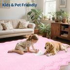 GarveeHome 3x5 Scalloped Washable Area Rug Non Slip Bedroom Entryway Rug | Soft - Image 6