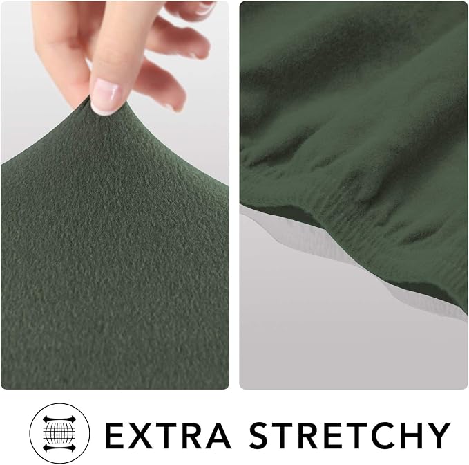 PureFit Stretch Loveseat Covers Fleece Couch Covers - Image 4