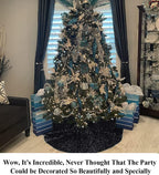 Partisout Black Sequin Tree Skirt Glitter Christmas Trees Skirts Colorful Holiday Halloween Celebration Supplies