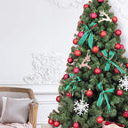Every Day is Christmas Ornaments, Shatterproof Christmas Tree Ornament Set, Christmas Balls Decoration 50 Count (2.24"/57mm, New Red)