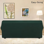 Easy-Going Stretch 4 Seater Oversized Sofa Couch Cover Dark Green | 1-Piece - Image 3