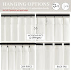 Pinch Pleated Solid White Sheer Curtains 96 Inches Long - Image 5