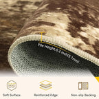 RELEANY Washable 8'x10' Abstract Area Rug - Image 4