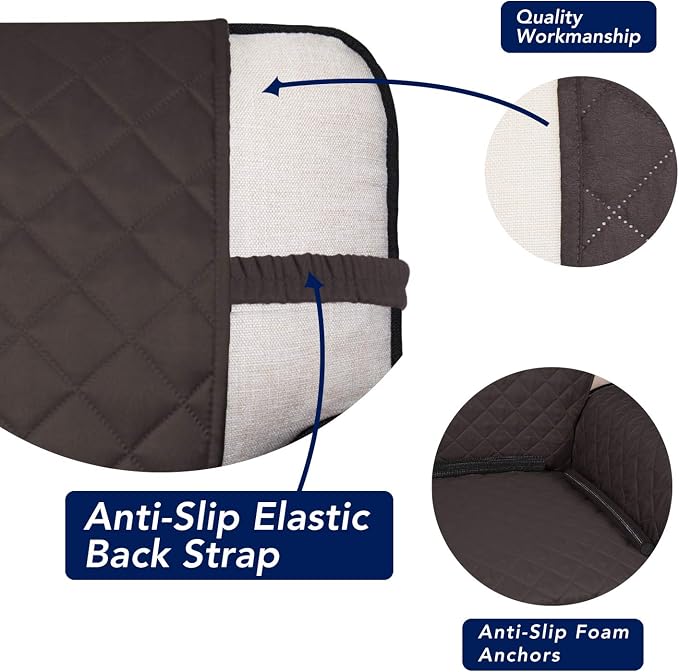 PureFit Reversible Quilted Sofa Cover Dog Couch Covers - Image 3