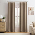 Pinch Pleated Blackout Curtains 96 Inch Long 2 Panels by KEQIAOSUOCAI