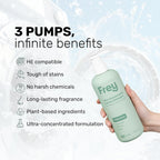 FREY Concentrated Liquid Laundry Detergent | Formulated for Sensitive Skin & HE Washers | Removes Stains Effectively | 50 Loads per Bottle (1-pack Cedar Grove)