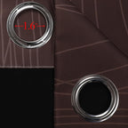 Brown and Greyish White Blackout Curtains 42Wx45L 2 Panels | Ombre Curtains - Image 7