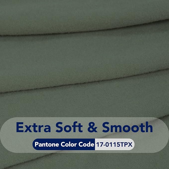 PureFit Stretch Oversized Couch Covers Sofa Slipcovers Grayish Green | 1-Piece - Image 5
