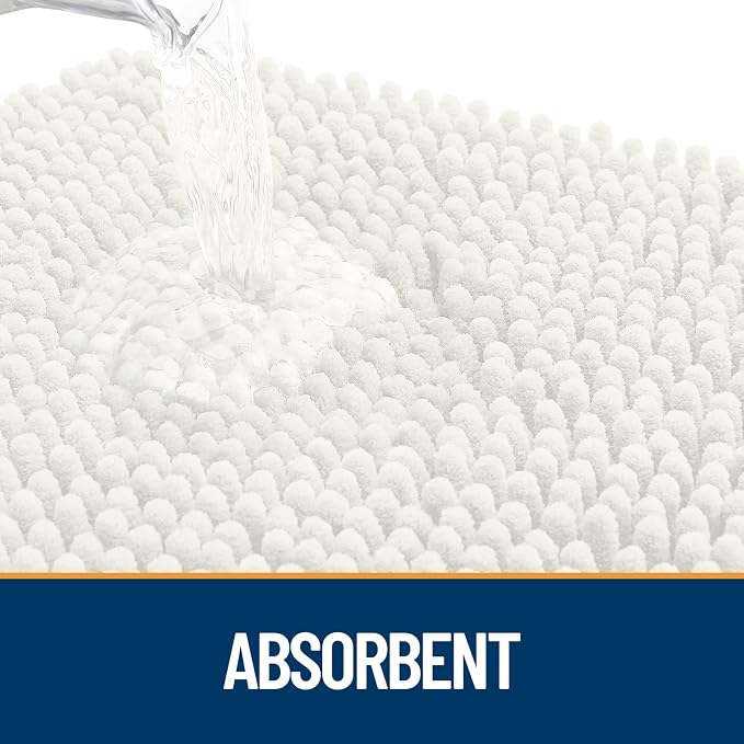 OLANLY Dog Door Mat for Muddy Paws 59x24, Super Absorbent Chenille Mud Mat | - Image 3