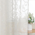 Furman Ivory Sheer Curtains 45 Inch Length 2 Panels Set - Image 6