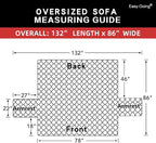 Easy-Going Reversible Couch Cover, 3 Cushion Sofa, Washable Slipcover - Image 6