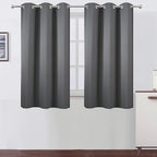 Frost Grey Blackout Curtains, 42 x 54 Inch Length, Grommet Bedroom & Living by Lemomo