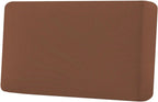 H.VERSAILTEX Super Stretch Individual Seat Cushion Covers Sofa Covers Couch Cushion Covers Slipcover Sets Thick Jacquard Textured Twill Fabric (1 Piece Loveseat Cushion Cover, Caramel)