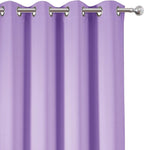 Lilac Blackout Curtains 52 x 84 inch/Lavender Curtains Set of 2 Panels/Thermal - Image 6