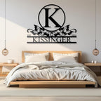 Personalized Metal Signs | Metal Name Sign | Split Letter Monogram | Home Decor Sign | Metal Wall Art | Last Name Sign | Outdoor Decor Sign | Personalized Wedding Gift | Housewarming Gift