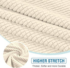 H.VERSAILTEX Sectional Couch Covers 4 Pieces Sofa Seat Cushion Covers L Shape - Image 5
