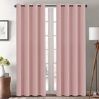 H.VERSAILTEX Pink Curtains for Bedroom Thermal Insulated Living Room Curtains by HVERSAILTEX